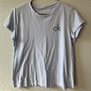 Calvin Klein Jeans Light Blue Gray Tee